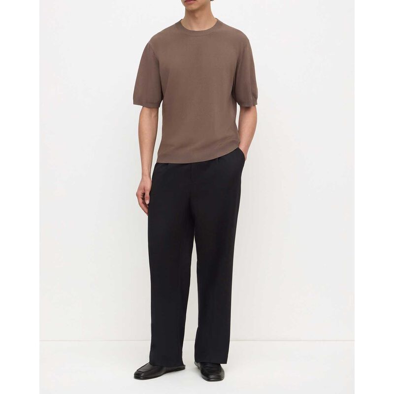 Assembly Label Hugh Knit Tee Dark Sand image number 3